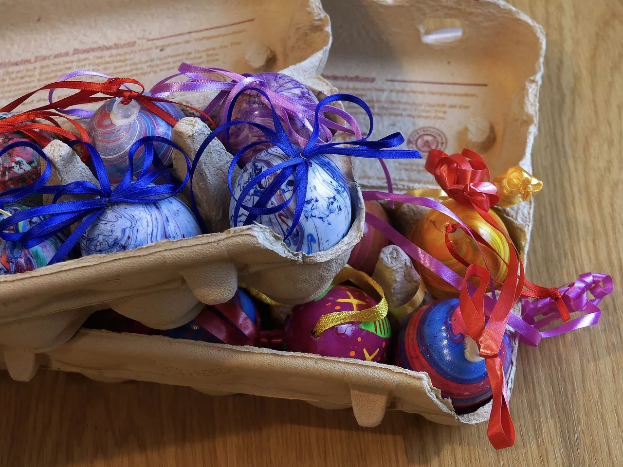 Basteln mit Eierkartons zu Ostern