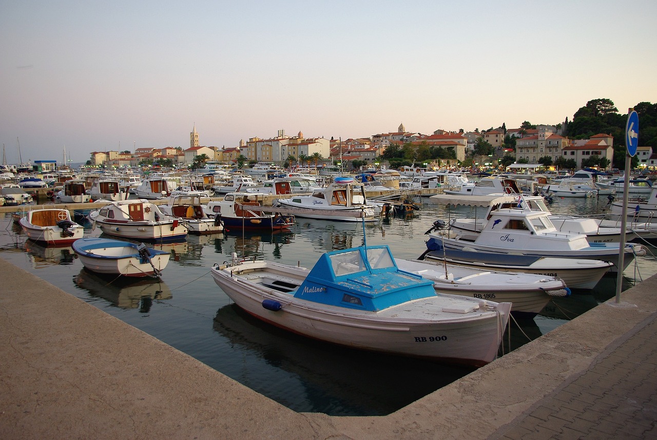 Hafen auf der Insel Rab