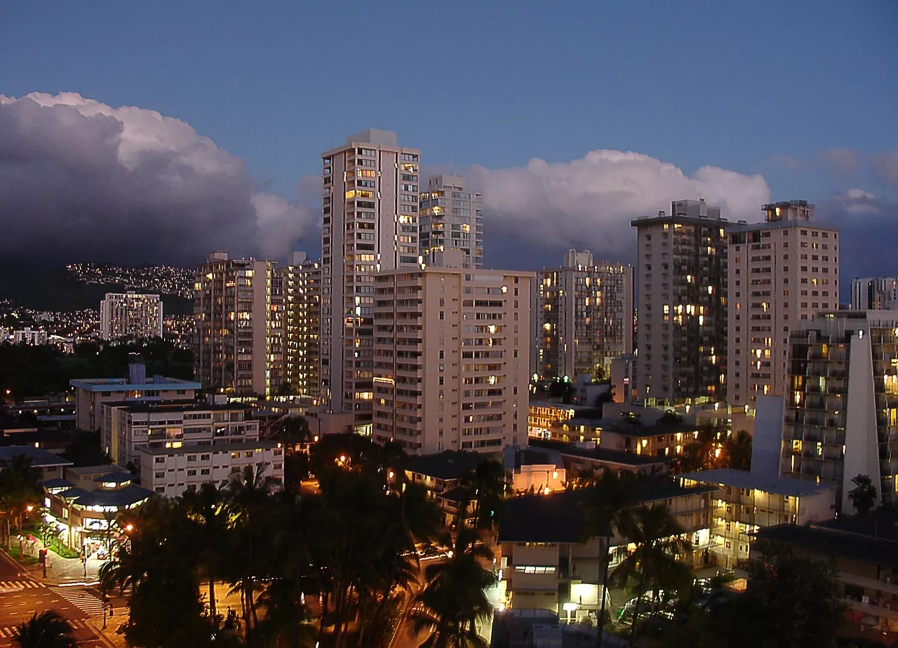 Honolulu bei Nacht