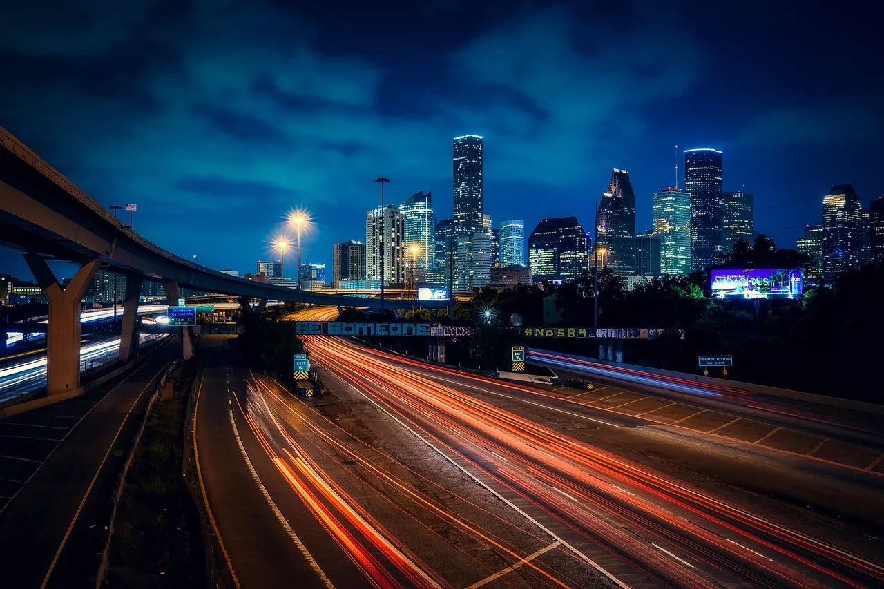 Houston bei Nacht