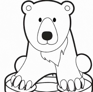 Eisbär Malvorlage
