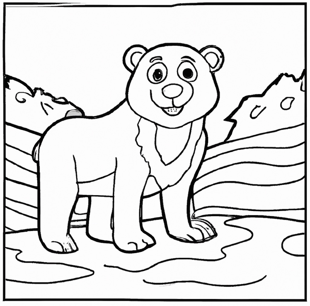 Eisbär Malvorlagen - kostenlos herunterladen