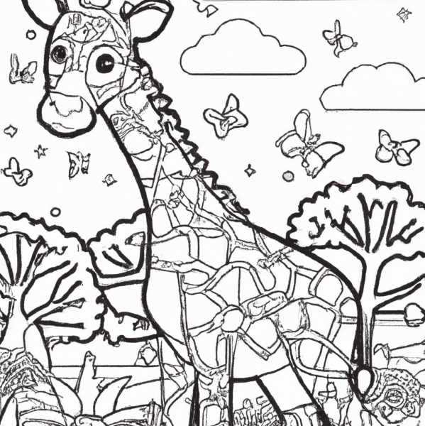 Malvorlagen Giraffen