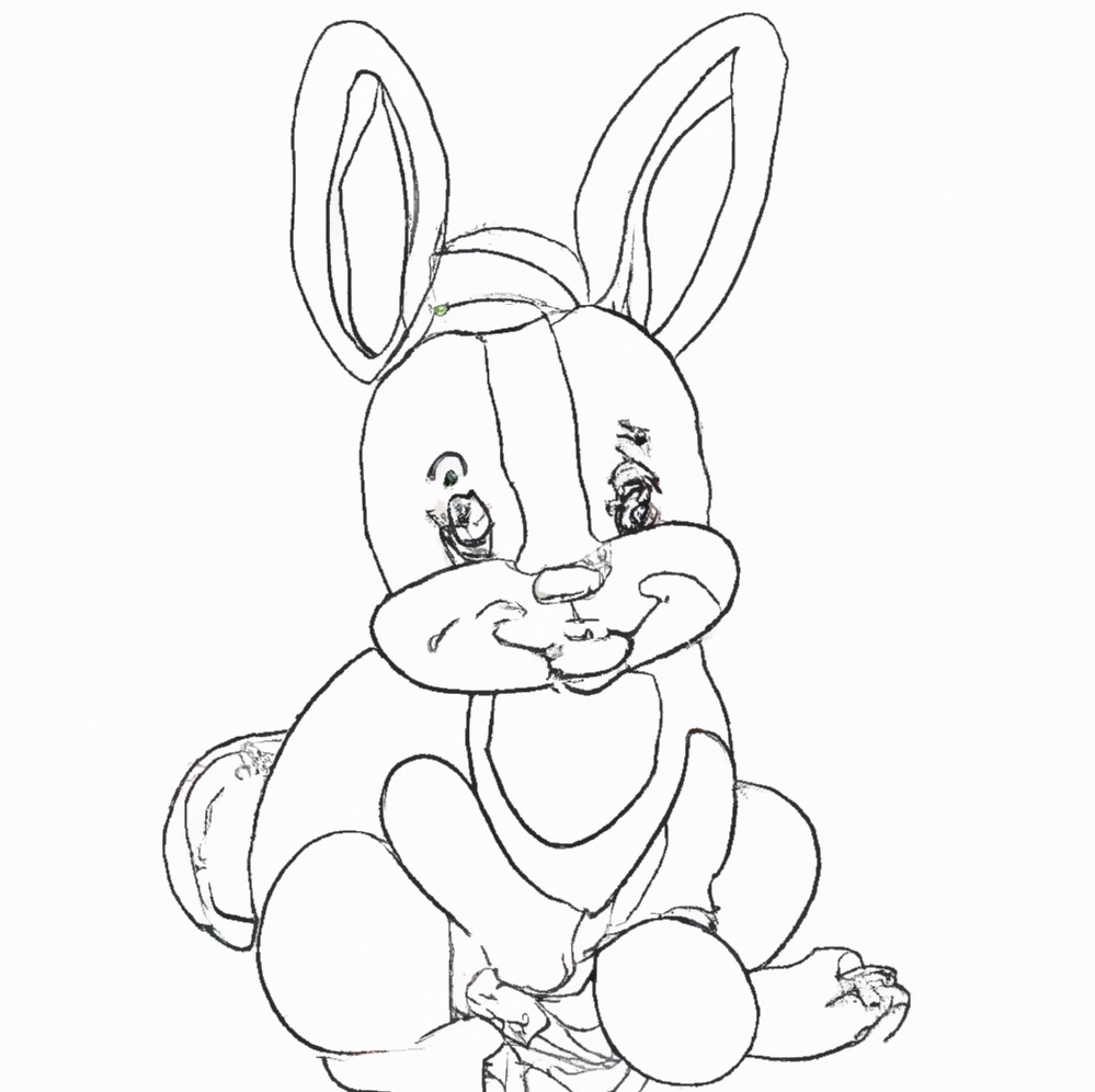 4 tolle Malvorlagen von Hase - kostenlos herunterladen