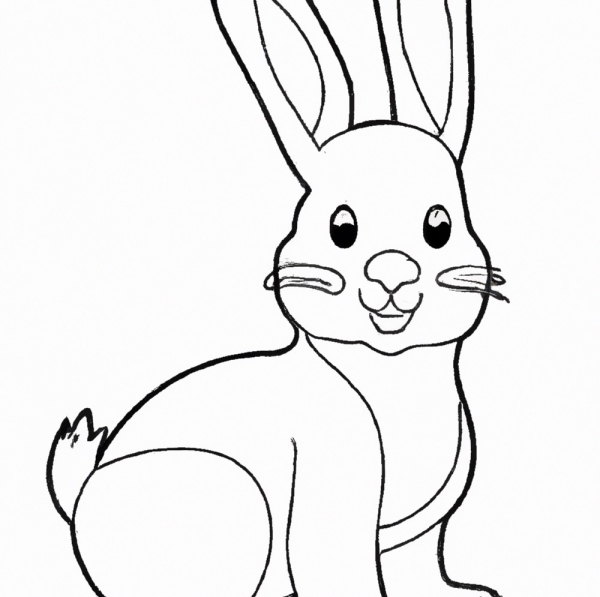 4 tolle Malvorlagen von Hase - kostenlos herunterladen