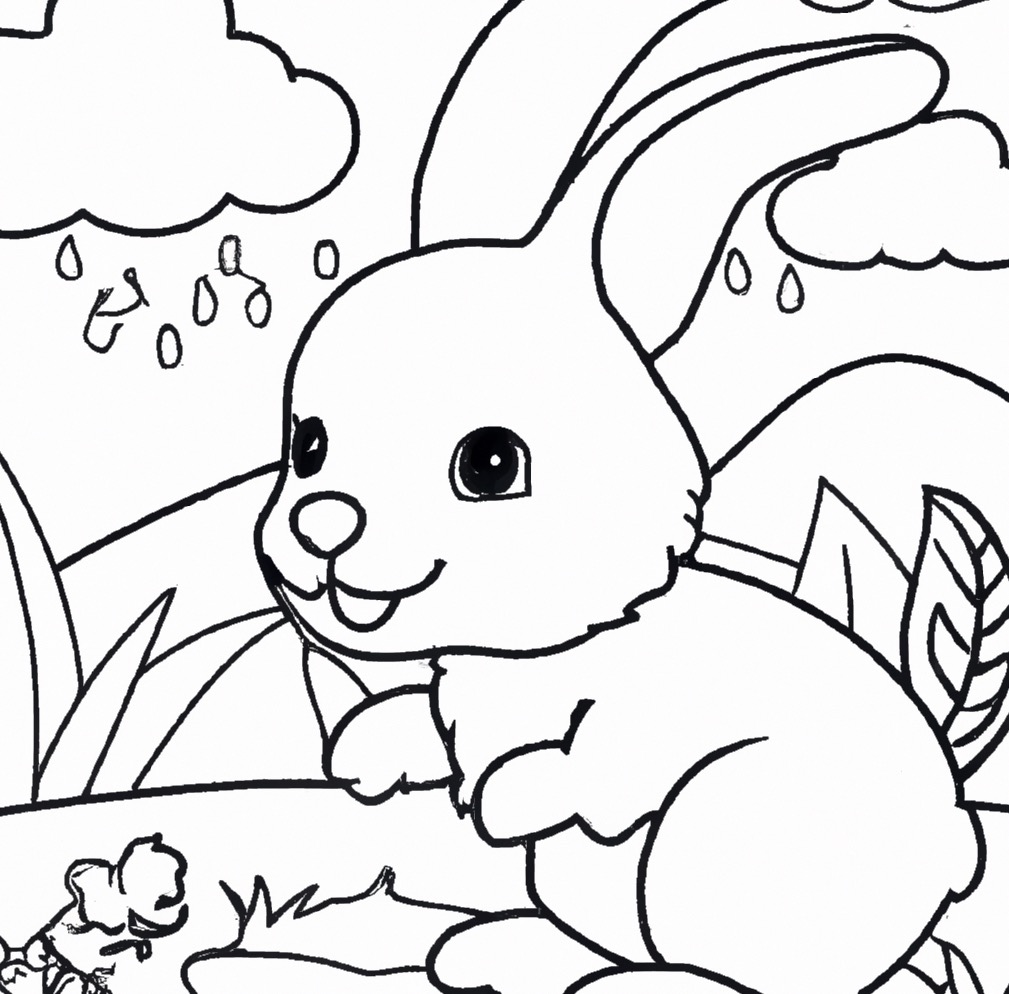 4 tolle Malvorlagen von Hase - kostenlos herunterladen