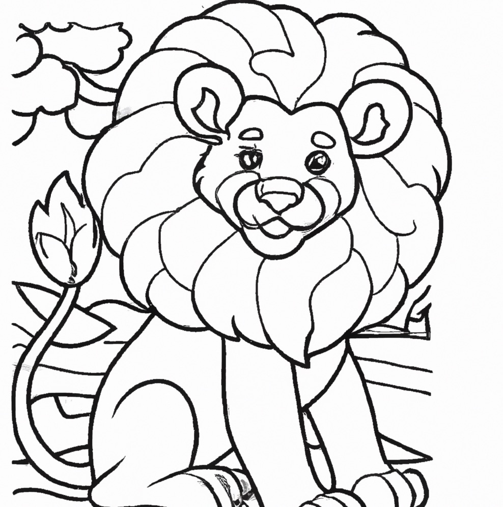 Malvorlage Löwe