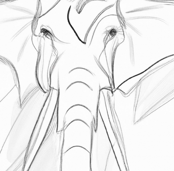 Malvorlage Elefant kostenlos herunterladen