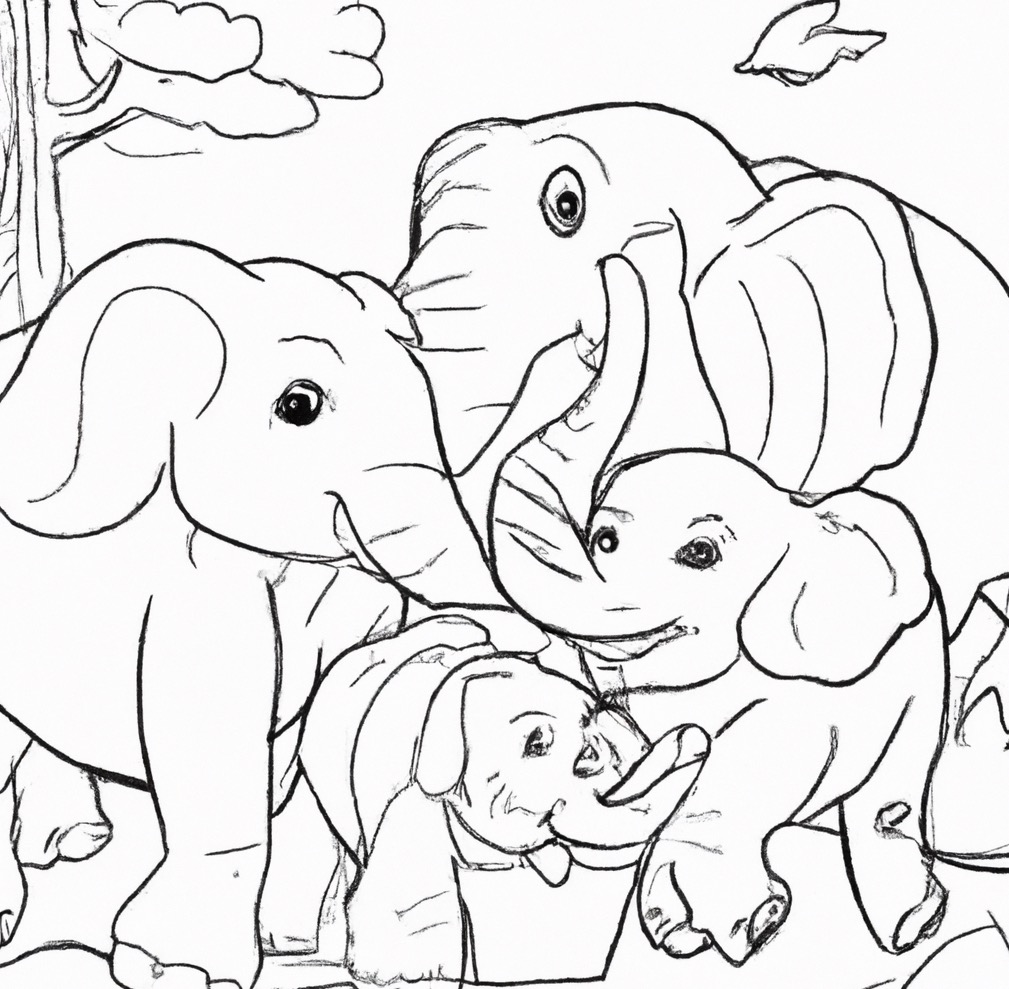 10 tolle Malvorlagen von Elefanten - kostenlos herunterladen