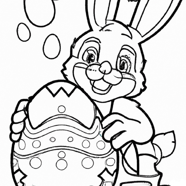 Osterhase mit Ei Malvorlagen