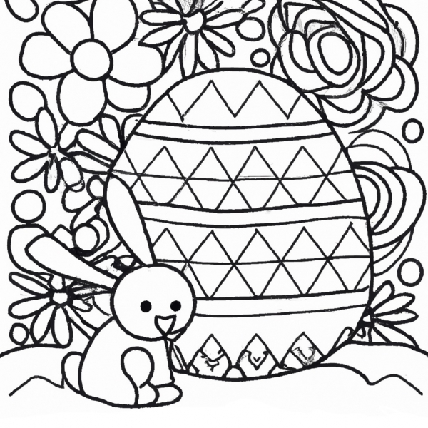 Osterhase großes Ei Malvorlagen