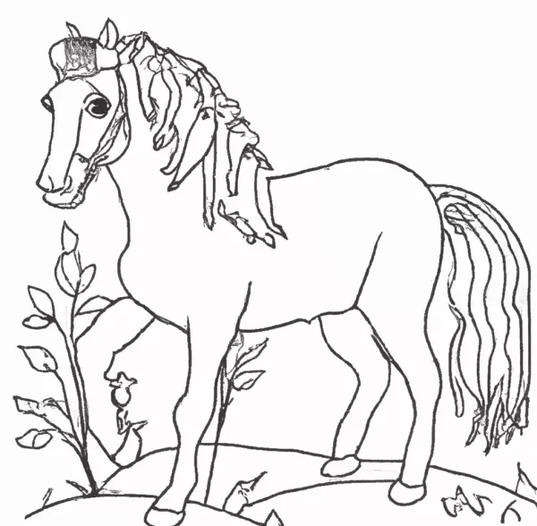 Malvorlage Pferd