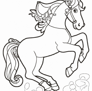 Malvorlage Pferd Weide