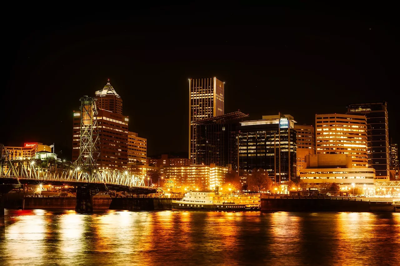 Portland bei Nacht