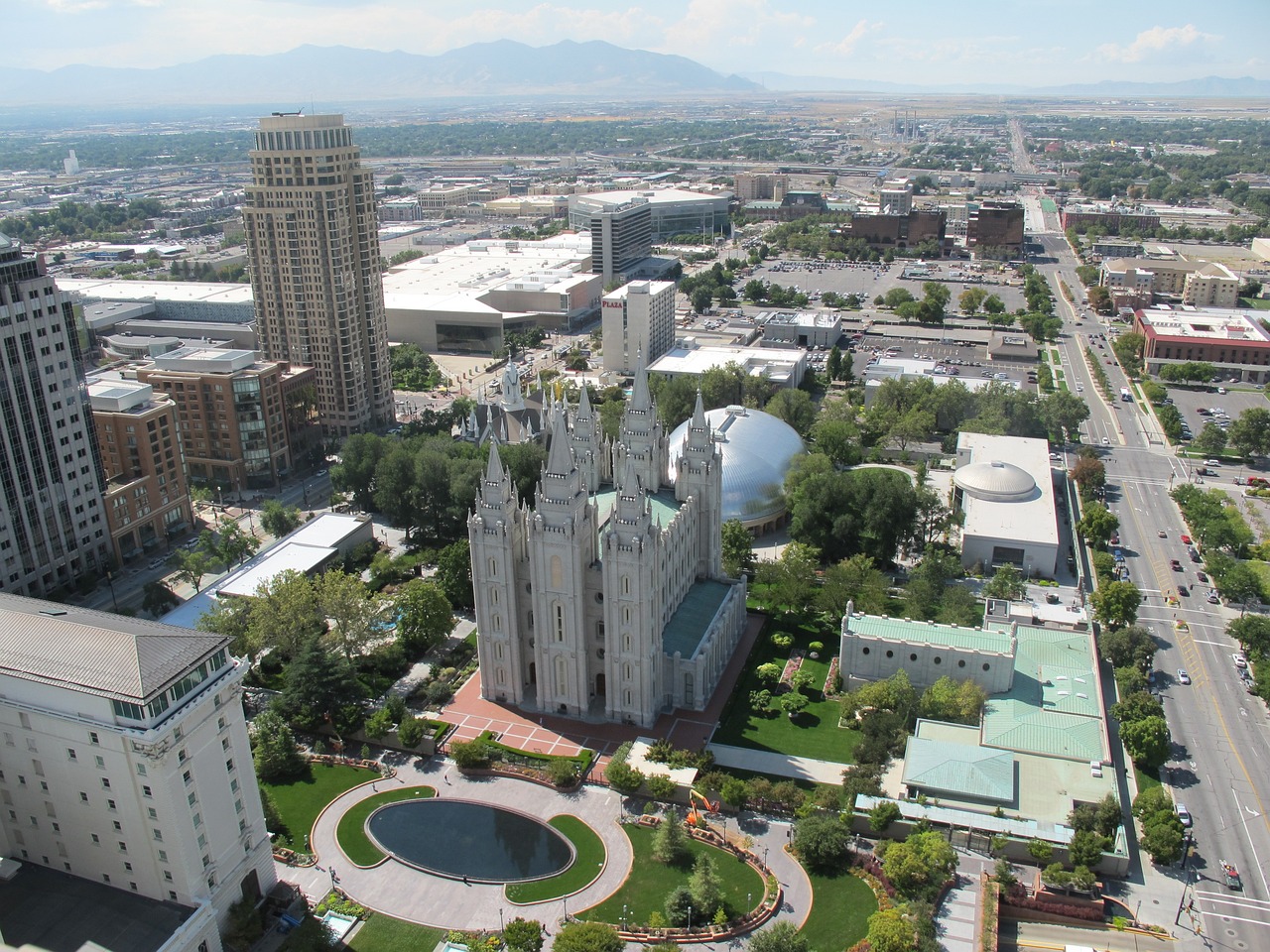 Salt Lake City von Oben