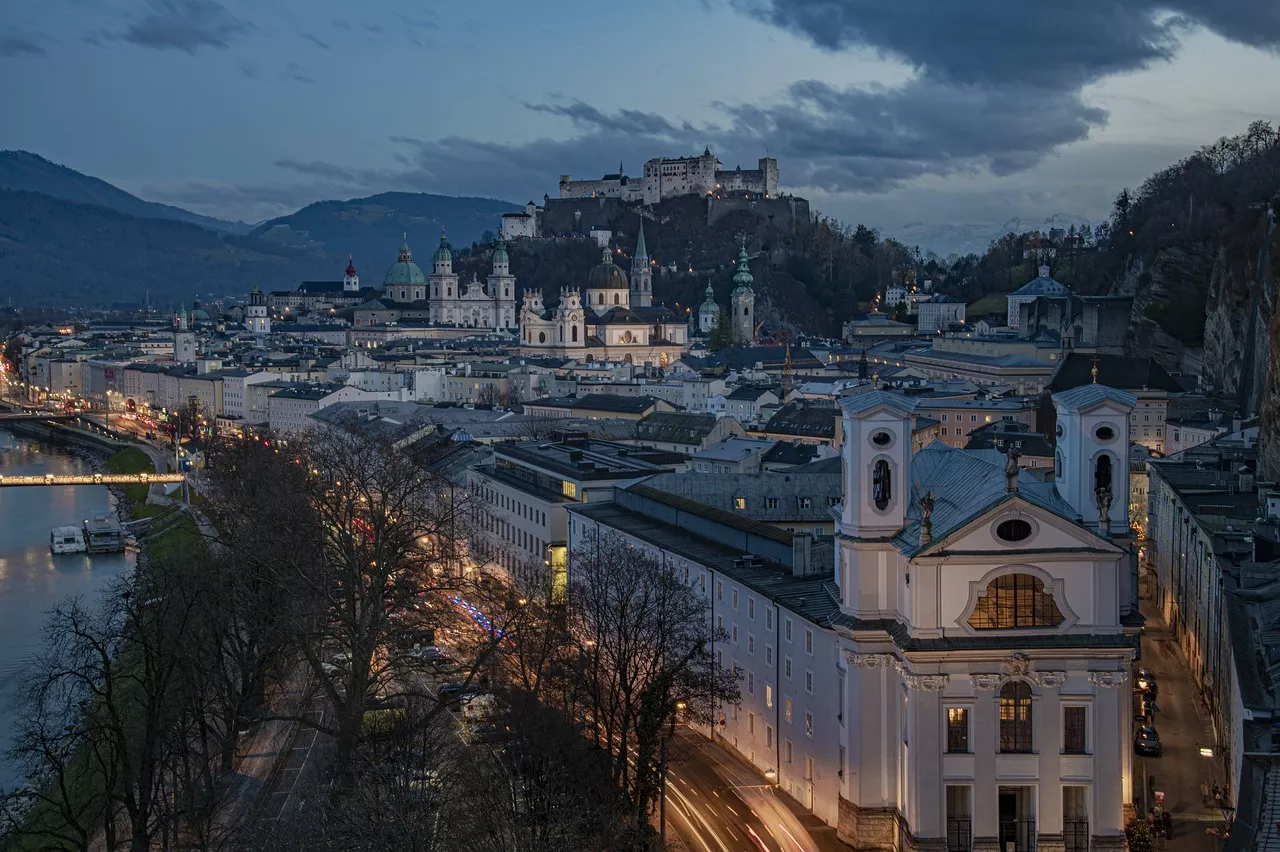 Salzburg bei Nacht